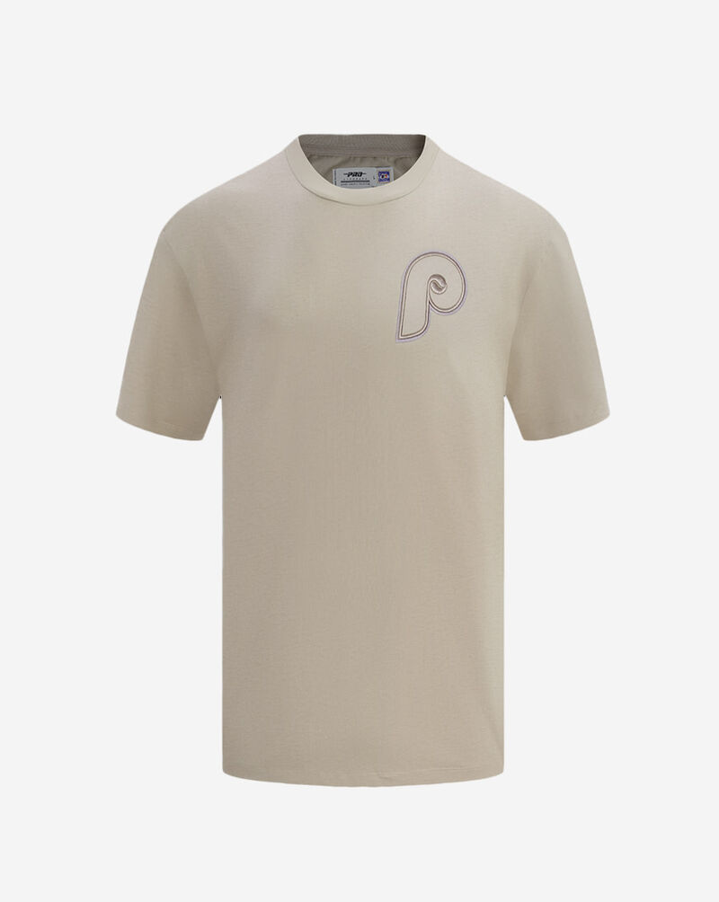 PRO STANDARD Philadelphia Phillies Neutral Drop Shoulder Tee  LPH1311725-TAU Beige 1