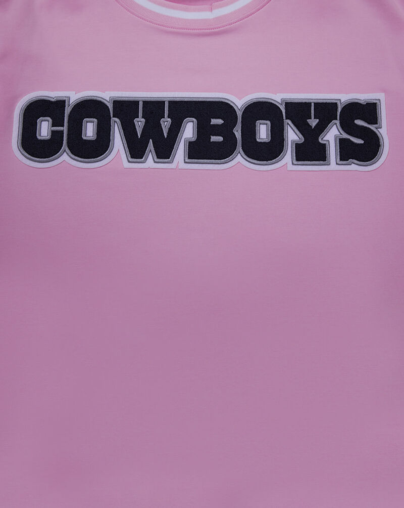 PRO STANDARD Dallas Cowboys Classic Chenille Double Knit Tee FDC1410292-PNK Pink 2