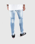 Ross Skinny Fit Rip Knee Aged Wash