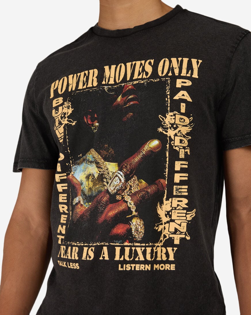 POWWOW　TYPE-STREET Black type-street Shop Urban Classics Power Moves Only Tee MTUS691A-US-03054 black
