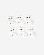 Nike 6-Pack NSW Basic Ankle (5-7) UN0018-001 White 1