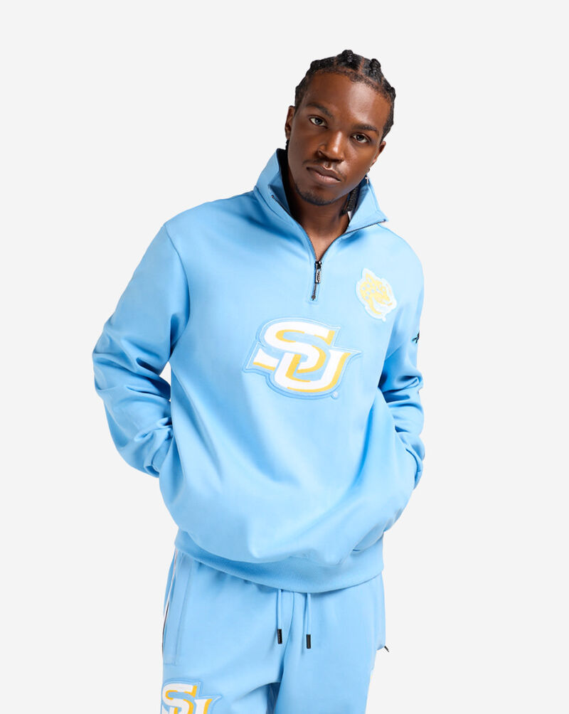 PRO STANDARD Southern University Homecoming 1/4 Zip Top CSU572174-UNI Blue 1