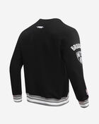 PRO STANDARD Brooklyn Nets Mash Up Rib Fleece Crewneck BBN5515678-BGY Black 3