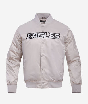 Philadelphia Eagles Big Logo No Fill Satin Jacket