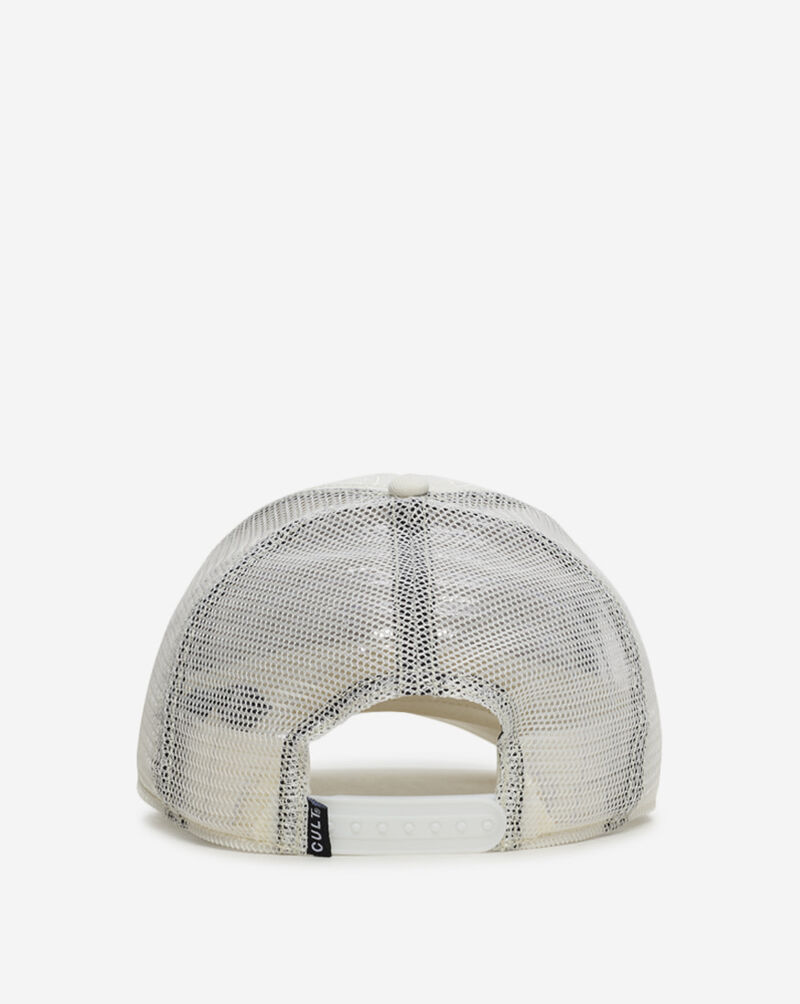 Cult of Individuality Paisley Mesh Back Trucker Hat  626AC-CH60A White 3