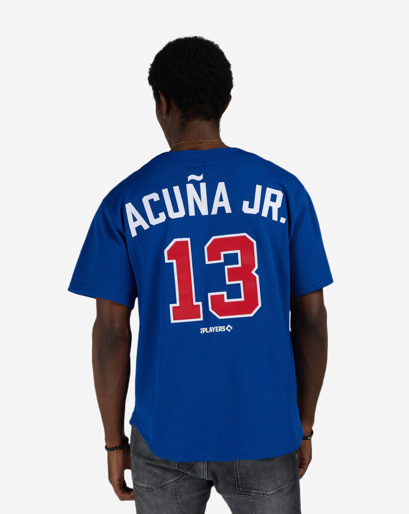 Mitchell  Ness Atlanta Black Crackers Ronald Acu&ntilde;a Jr. Authentic Batting Practice Jersey JY19320-ABCDKRY Blue 2