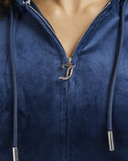 Big Bling Velour Full-Zip Hoodie