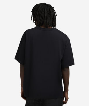 Oversized Contrast Fabric Tee