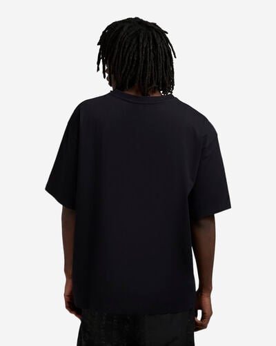 Oversized Contrast Fabric Tee Oversized Contrast Fabric Tee