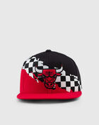Mitchell & Ness Chicago Bulls Checkered Paintbrush Snapback BH7A48MOZCBUR Red 2