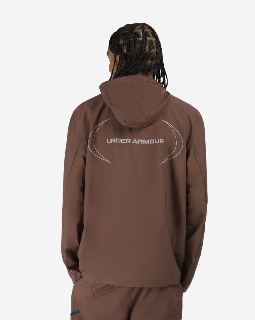 Shop Under Armour Unstoppable+ Woven Jacket 6014718-230 brown