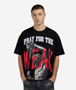 Pray For The Weak Cropped Tee