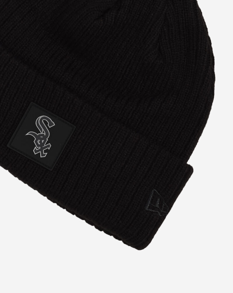 New Era Chicago White Sox Rubberized Knit Beanie 60833853 Black 2