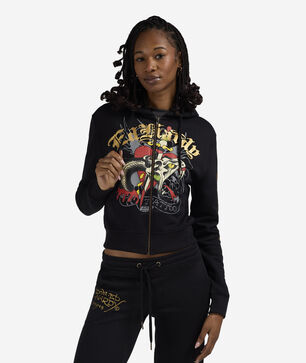 Heart Snake Fleece Hoodie