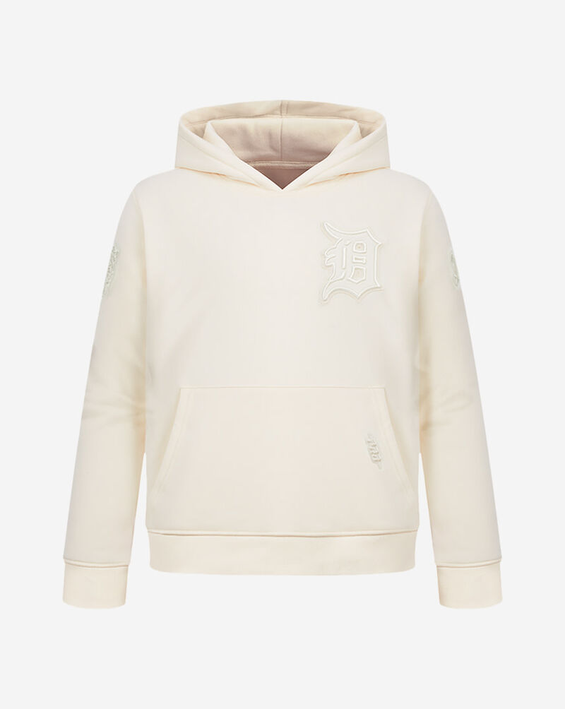 PRO STANDARD Big Boys' Detroit Tigers Neutral Fleece Pull Over Hoodie LDTB5314986-EGG cream 1