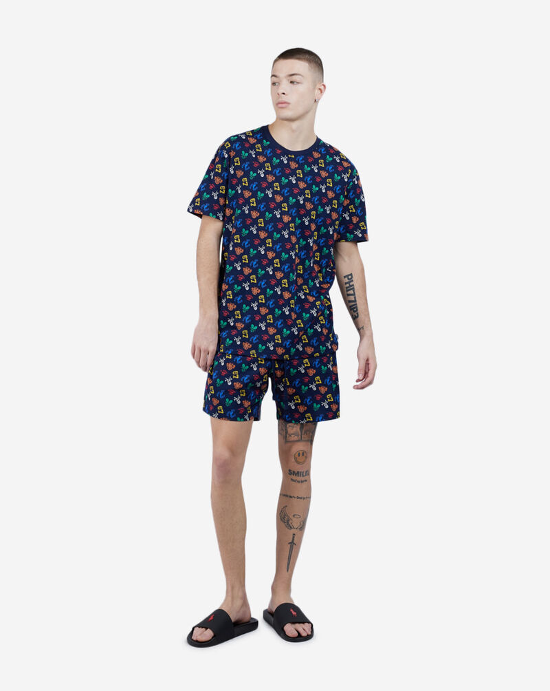 Shop Polo Ralph Lauren AOP Graphic Sleep Shorts PK82RLABKQ multi