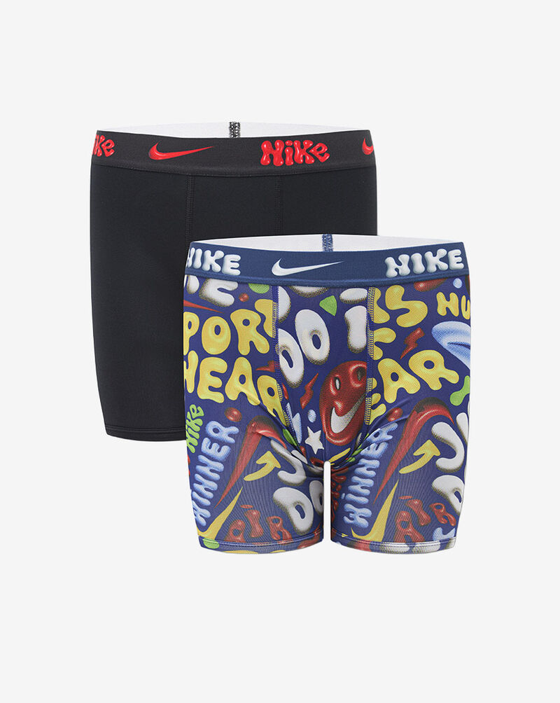 Nike Big Kids' 2PK Printed Boxer Briefs 9N1334-U90 Multi 1