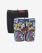 Nike Big Kids' 2PK Printed Boxer Briefs 9N1334-U90 Multi 1