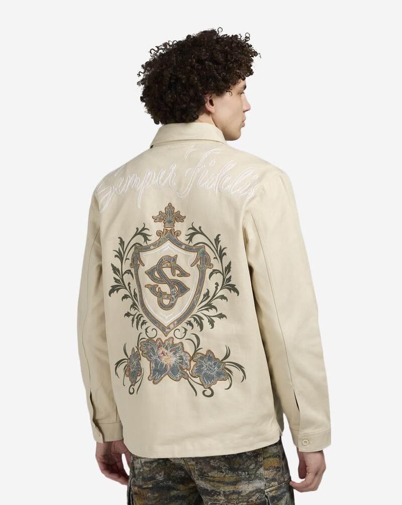 Tapestry Twill Long Sleeve Overshirt
