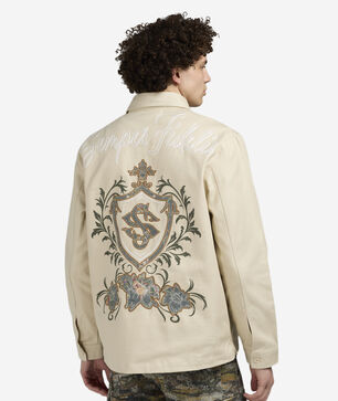 Tapestry Twill Long Sleeve Overshirt