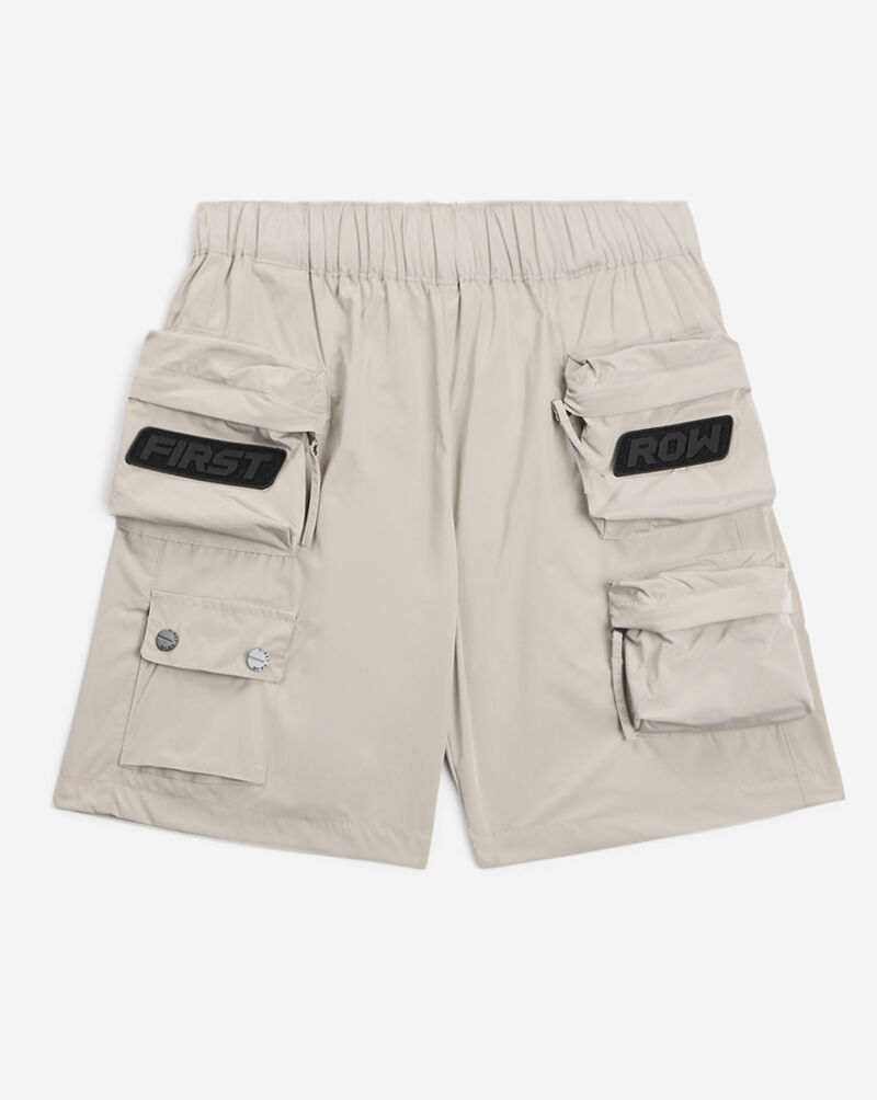 First Row Grade School 3D Cargo Shorts FRBS3009S-STE Grey 1