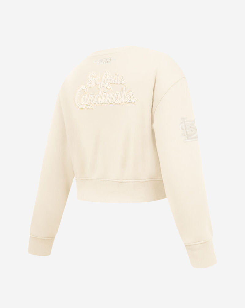 PRO STANDARD Big Girls' St. Louis Cardinals Neutral Fleece Crewneck LSCBC314972-EGG cream 3