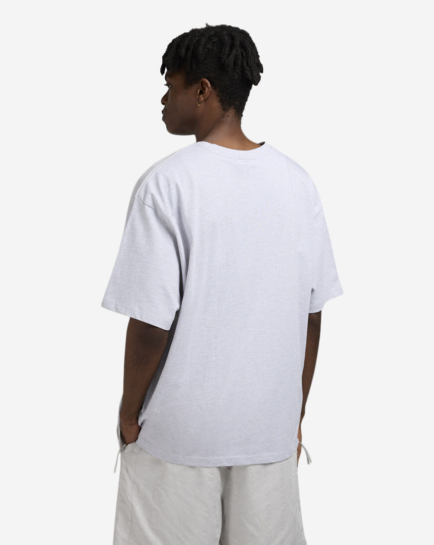 Shop SNIPES Oversized Contrast Fabric Tee SNQ225001M-GRY grey