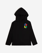 Polo Ralph Lauren Pre-School Logo Cotton Jersey Hooded Tee 322934259001-BLK Black 1