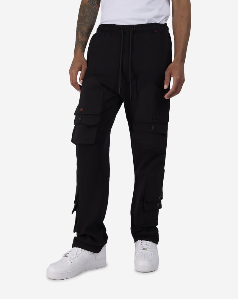 Stacked Utility Pocket Fleece Pants