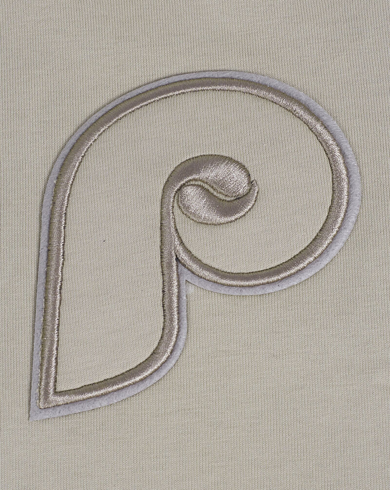 PRO STANDARD Philadelphia Phillies Neutral Drop Shoulder Tee  LPH1311725-TAU Beige 2