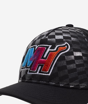 9Forty A-Frame Miami Heat Raceway Snapback Hat