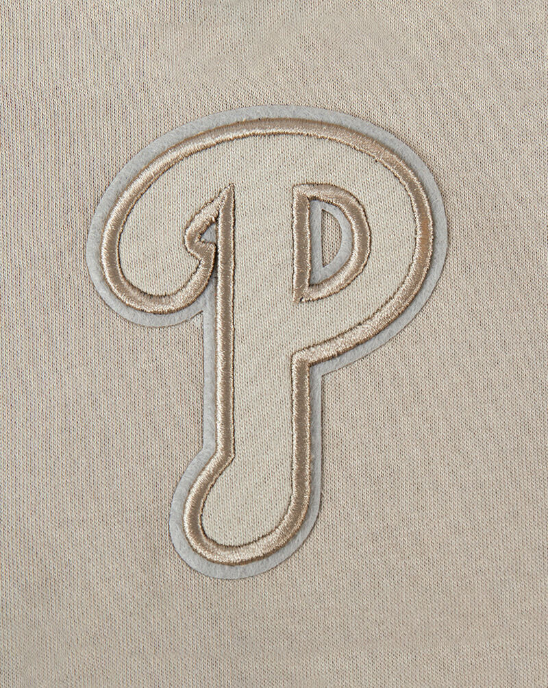 PRO STANDARD Big Girls' Philadelphia Phillies Neutral Fleece Pull Over Hoodie LPHBC314983-TAU Beige 2