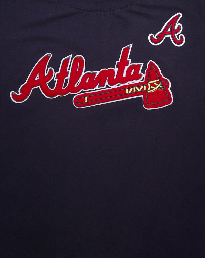PRO STANDARD Atlanta Braves Classic Slim Fit Tee  LABA34347-MDN Blue 2