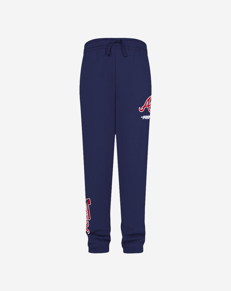 PRO STANDARD Big Boys' Atlanta Braves Classic Fleece Sweatpant LABB4315086-MDN Blue 1