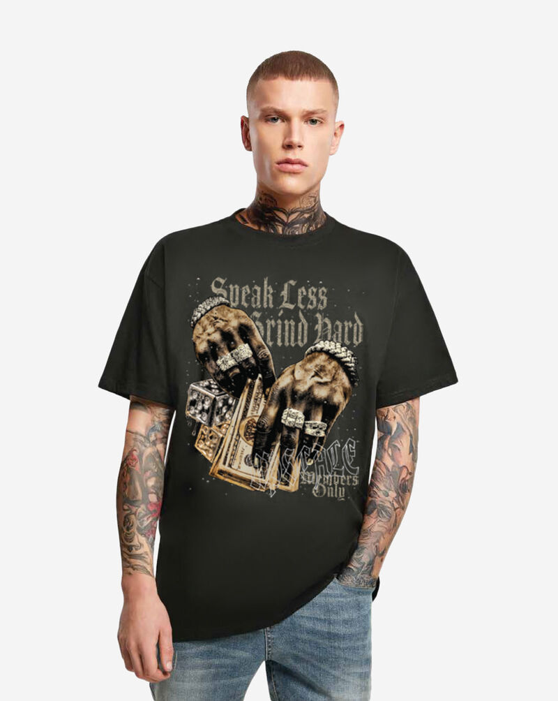 Mister Tee Speak Less Grind hard Hands Tee MTUS591-2-00007 Black 1
