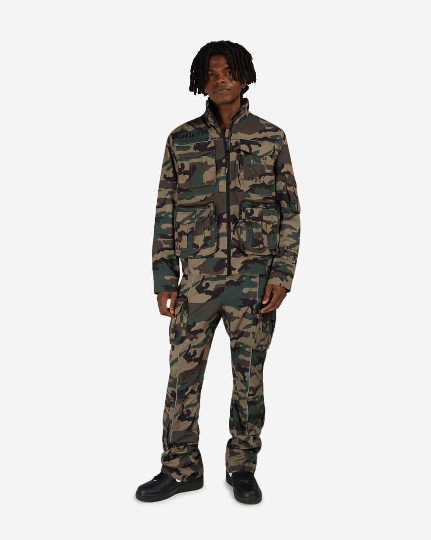 Shop Smoke Rise Reflective Piping Utility Windbreaker Pant
