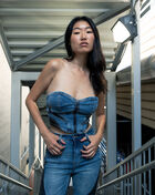 First Row Denim Bustier FRLT3004SN-MED Multi 4