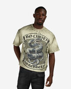 First Row Punk Rock Revival Terry Crop Tee FRM3087S-GRY Grey 1