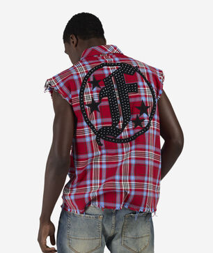 Fate Embellished Woven Flannel