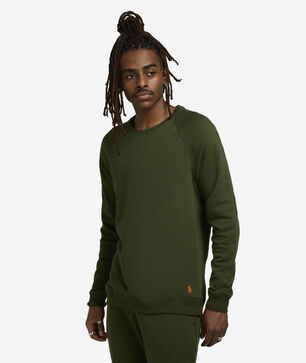 Brushed Fleece Raglan Crew