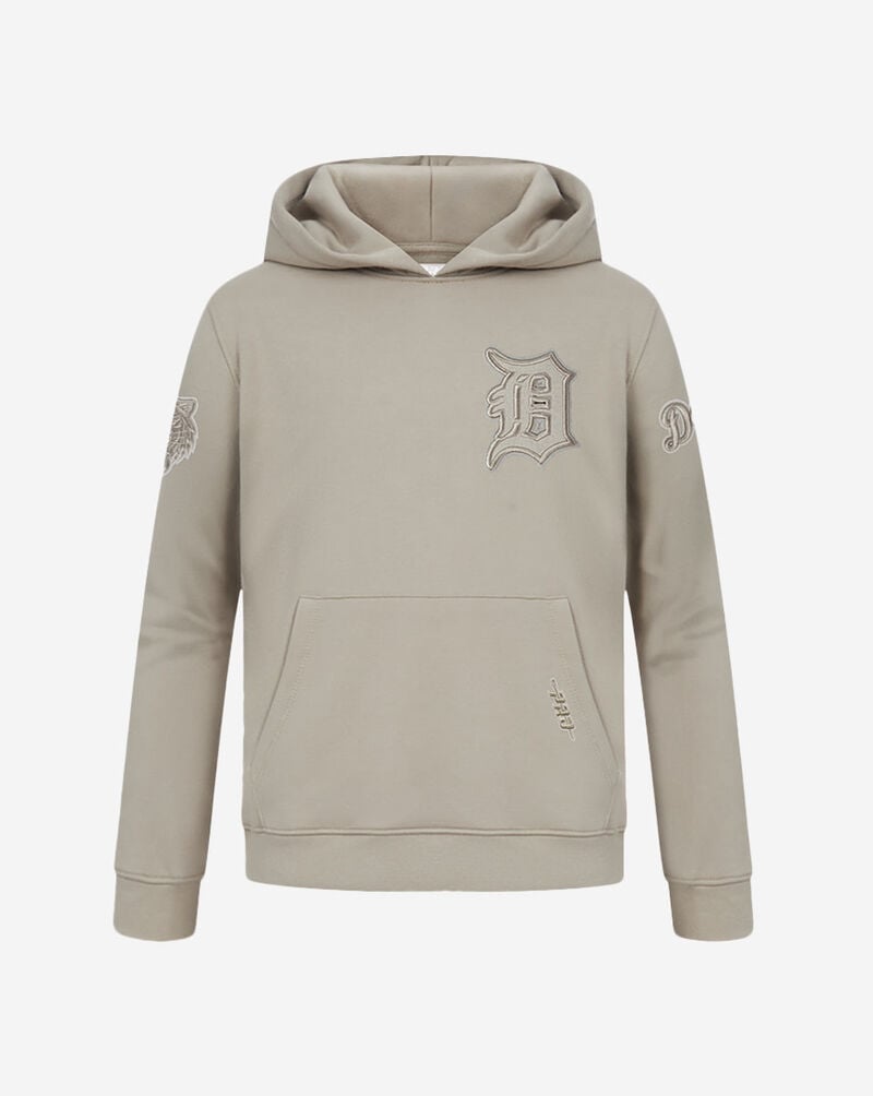 PRO STANDARD Big Boys' Detroit Tigers Neutral Fleece Pullover Hoodie LDTB5314986-TAU Beige 1