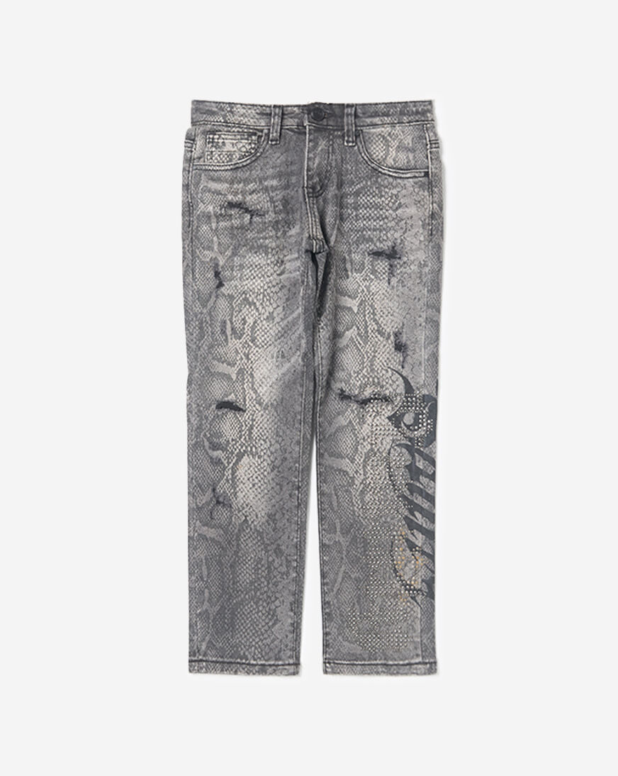 Shop Smoke Rise Kids' Sanity Stud Python Slim Fit Denim