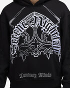 Smoke Rise Dystopia Oversized Fleece Hoodie FO25172SN-BLK Black 3