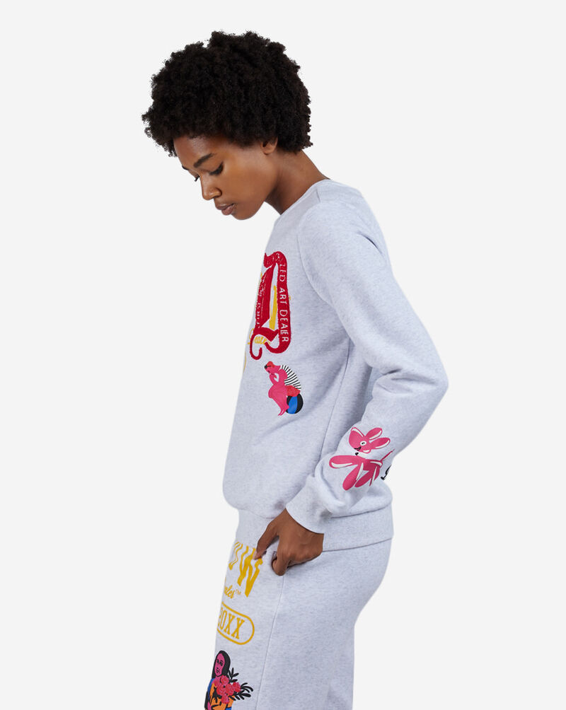 First Row Art Dealer Fleece Crew FRLF2436S-HWH White 2