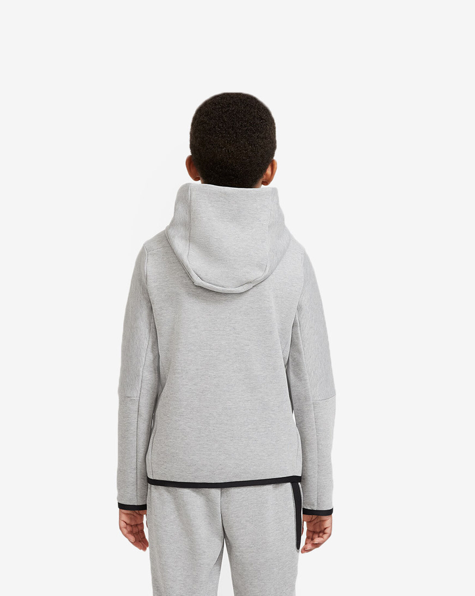 Shop Nike Boys' Tech Fleece Full-Zip Hoodie CU9223-063 grey | SNIPES USA