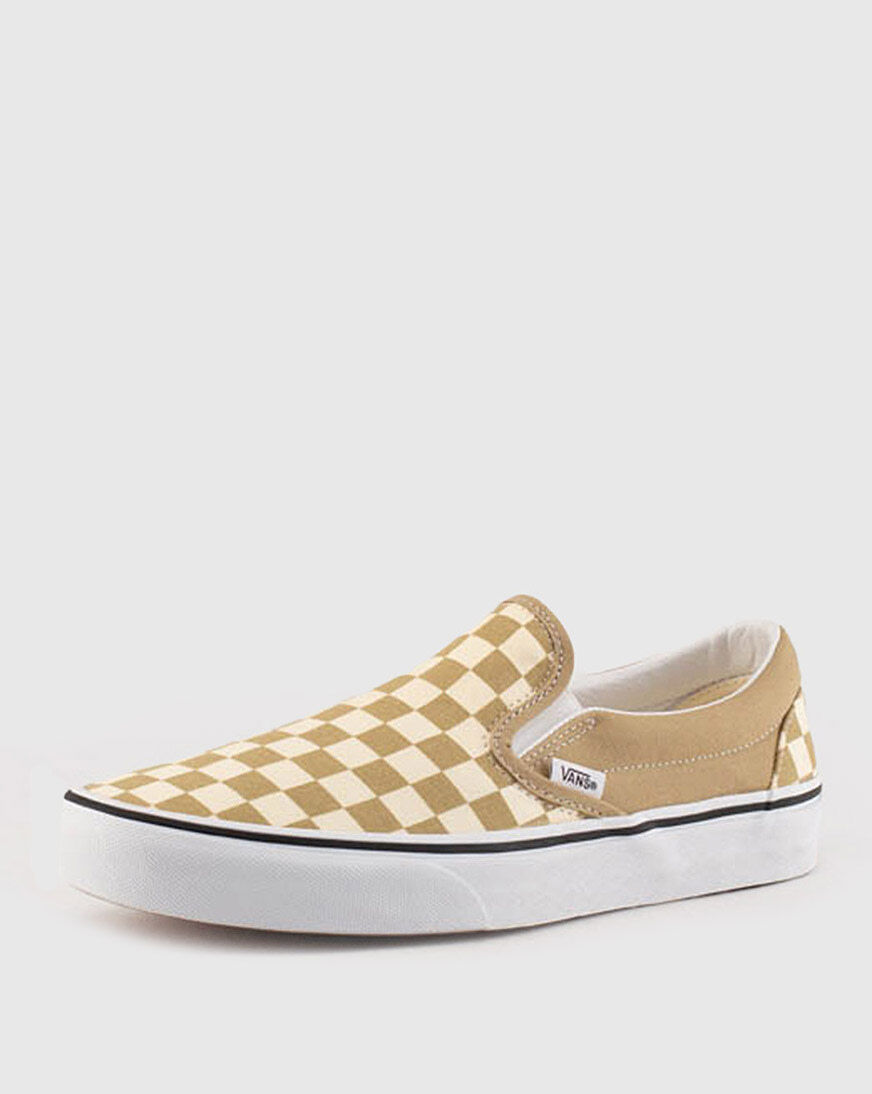 vans tan checkerboard