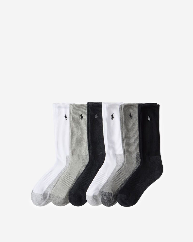 Polo Ralph Lauren Sport 6Pk Crew Socks (L) 821488PKZ3-150 Multi 1