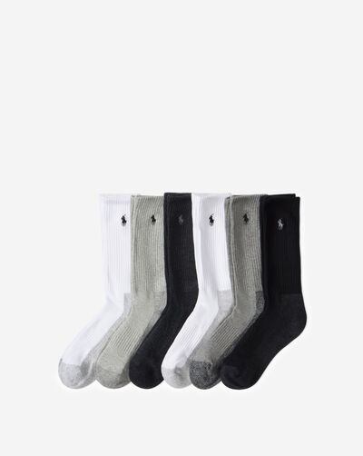 Sport 6Pk Crew Socks (L)