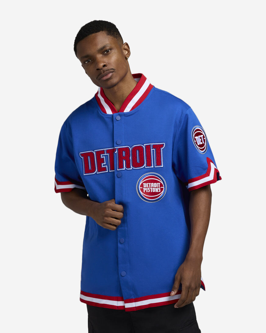 【NBA】TOR Colorblocked Sleeveless Piste N242TS441P Shop PRO STANDARD Detroit Pistons Warmup Jacket BDP1515522