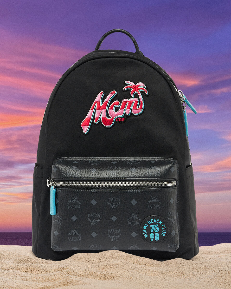 Shop MCM MCM X SNIPES Medium Stark Backpack MMKFSVE11BK001